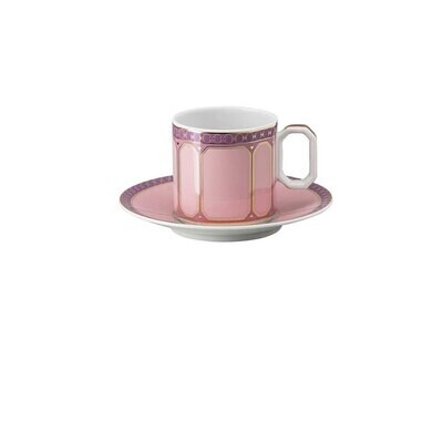 Rosenthal Swarovski Signum AD Cup 3 oz &amp; Saucer 4 1 4 Inch Rose Pink 10570-426350-14715, MPN: 10570…