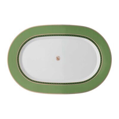 Rosenthal Swarovski Signum Platter 13 1/2 Inch Fern Green 10470-426349-12734, MPN: 10470-426349-127…