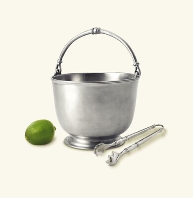 Match Pewter Bar Ice Bucket with Tongs A510.6, MPN: A510.6,