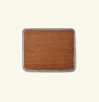 Match Pewter Bar Tray with Wood Insert No Handles 1384.2, MPN: 1384.2,