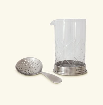 Match Pewter Mixing Glass And Cocktail Strainer Set 1381.5, MPN: 1381.5,
