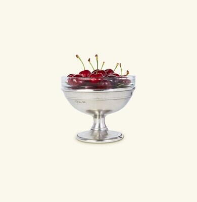 Match Pewter Dessert Dish with Glass 1376, MPN: 1376,