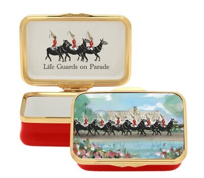 Halcyon Days TR Life Guards on Parade Enamel Box ENTLG0623G, MPN: ENTLG0623G,