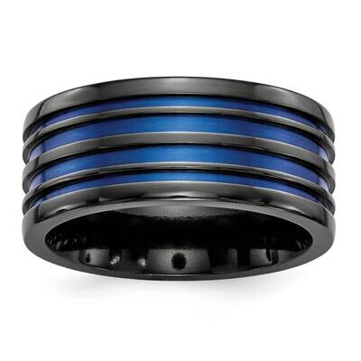Edward Mirell Black Ti Blue 10mm Band Anodized EMR337 by Edward Mirell, MPN: EMR337, 191101331466