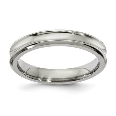 Edward Mirell Titanium Polished Concave 4mm Engravable Band EMR364-4MM by Edward Mirell, MPN: EMR36…