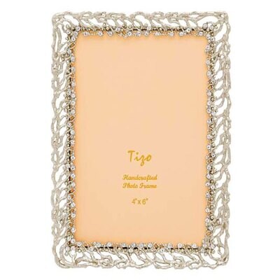 Tizo Roots of Life Jewel-tone Photo Picture Frame Silver 4 x 6 Inch RS1712SL46, MPN: RS1712SL46,