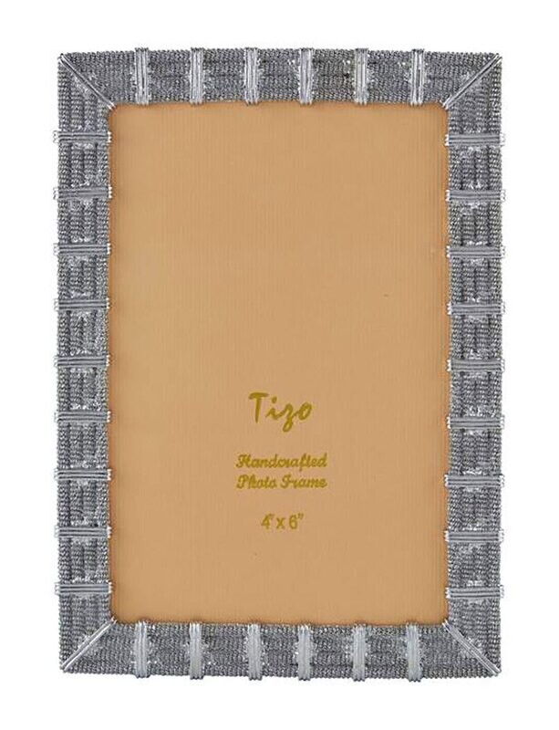 Tizo BiMeshy Jeweltone Photo Picture Frame Silver 5 X 7 RS1715SL57