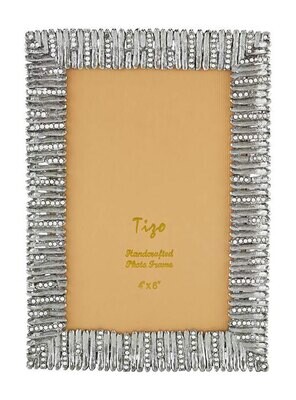Tizo Boundary Jewel-tone Photo Picture Frame Silver 4 x 6 Inch RS1711SL46, MPN: RS1711SL46,
