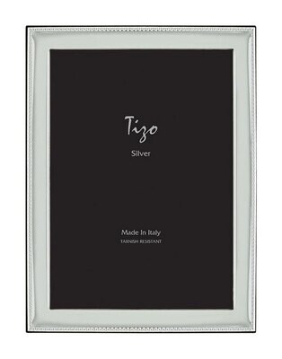 Tizo 8 x 10 Inch Thinish Beaded Silver-plated Photo Picture Frame 5106-80, MPN: 5106-80,