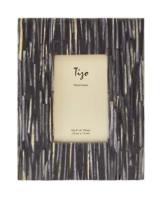 Tizo 4 x 6 Inch Bone Photo Picture Frame Black W498BK46, MPN: W498BK46,