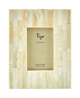 Tizo 5 x 7 Inch Bone Photo Picture Frame White W491WH57, MPN: W491WH57,