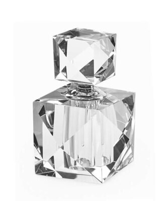 Tizo Square Crystal Glass Diamond Perfume Bottle PH128PB, MPN: PH128PB,