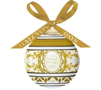 Halcyon Days HMTK Coronation Gold 3&quot; Bauble Ornament BCKCC16XBN, MPN: BCKCC16XBN,