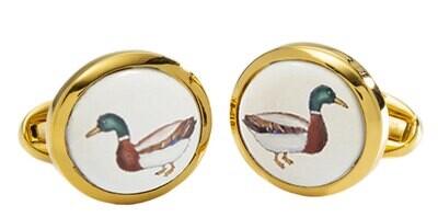 Halcyon Days Mallard Round Gold Cuff Braceletlinks CLMAL05RDG, MPN: CLMAL05RDG,