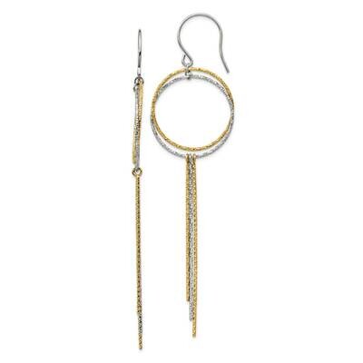 Textured Yellow Ip Shepherd Hook Earrings Stainless Steel Polished SRE1371 by Chisel, MPN: SRE1371,…