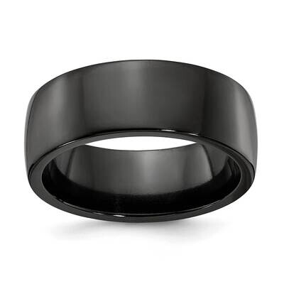 Edward Mirell Titanium Black Ti Polished Flat 8mm Engravable Band EMR139-8MM by Edward Mirell, MPN:…