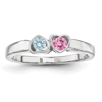 2 Birthstones Mother&#39;s Ring Sterling Silver XMR85/2SS-10, MPN: XMR85/2SS-10, 886774322957