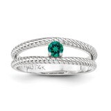 1 Birthstone Family Jewelry Ring Sterling Silver XMR8/1SS-10, MPN: XMR8/1SS-10, 883957870229