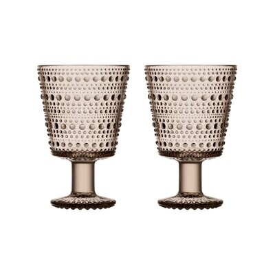 iittala Kastehelmi Universal Glass 8.75 oz. Linen Set of 2, MPN: 1051136, 6411923667029