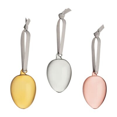 Iittala Iittala Glass Egg 2.5 Inch, 3-Set Mix 1051523, MPN: 1051523, 6411923667609