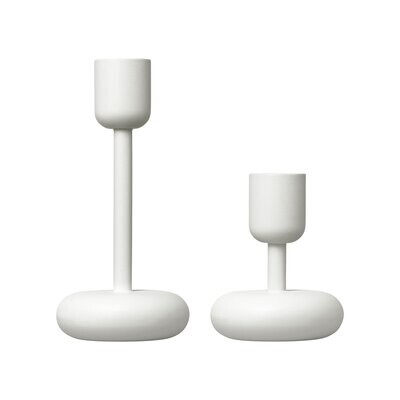 iittala Nappula Candleholder Set of 2 White, MPN: 1009089, 6428501111492