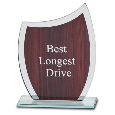 Small Glass Trophy with Wood Grain Panel GM21779, MPN: GM21779, 47105043907