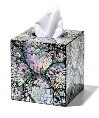 LADORADA Mother of Pearl Black Tissue Box TB-MN-NA-0606, MPN: TB-MN-NA-0606,