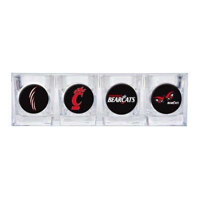 University of Cincinnati 4-piece Shot Glass Set GC3596, MPN: GC3596, 89006495348