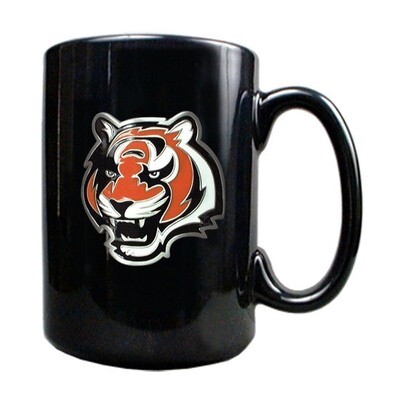 Cincinnati Bengals 15oz Black Ceramic Mug GC138, MPN: GC138, 89006591798