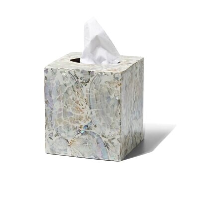 LADORADA Mother of Pearl Natural Tissue Box TB-MP-NA-0606, MPN: TB-MP-NA-0606,