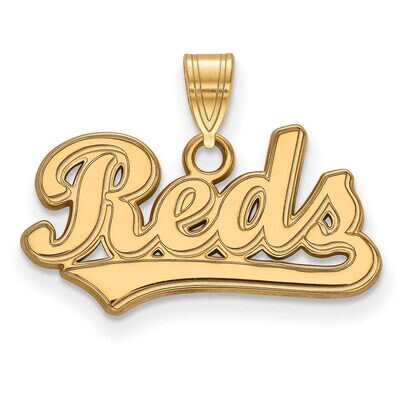 Cincinnati Reds Small Pendant Gold-plated Silver GP024RDS, MPN: GP024RDS, 886774928166