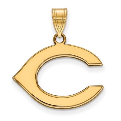 Cincinnati Reds Medium Pendant Gold-plated Silver GP015RDS, MPN: GP015RDS, 886774918693