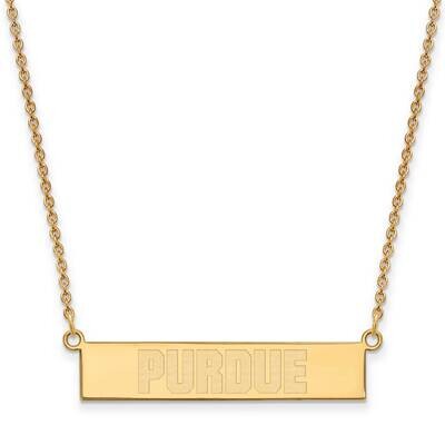 Purdue University Small Bar Necklace Gold-plated Sterling Silver GP082PU-18, MPN: GP082PU-18, 19110…