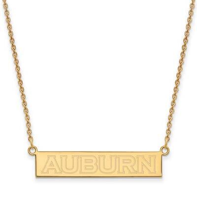 Auburn University Small Bar Necklace Gold-plated Sterling Silver GP081AU-18, MPN: GP081AU-18, 19110…