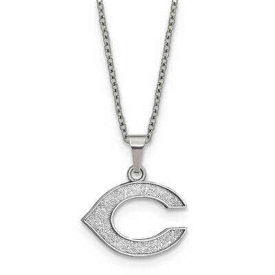 MLB Cincinnati Reds Pendant On 2 inch Extender Necklace Stainless Steel ST516RDS, MPN: ST516RDS, 19…