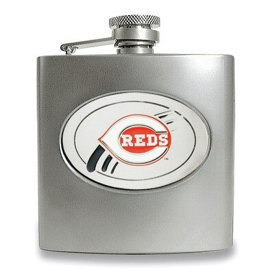 Cincinnati Reds Stainless Steel 6oz Hip Flask GC966, MPN: GC966, 89006607314