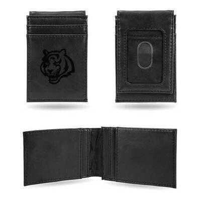 NFL Cincinnati Bengals Black Faux Leather Front Pocket Wallet GC7510, MPN: GC7510, 767345896063