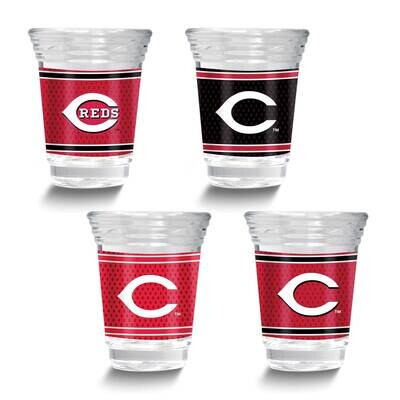 MLB Cincinnati Reds 4-piece Shot Glass Set GM26124-RDS, MPN: GM26124-RDS, 737538033612