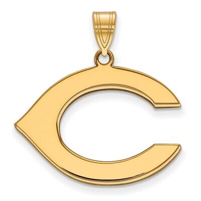 Cincinnati Reds Large Pendant 10k Yellow Gold 1Y016RDS, MPN: 1Y016RDS, 886774810331