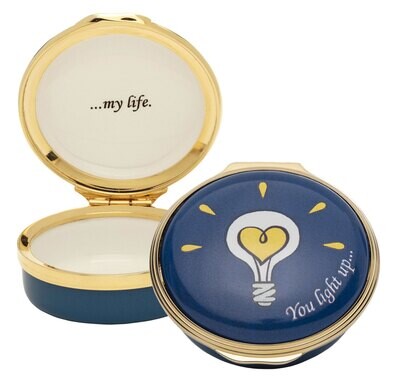 Halcyon Days You light up Enamel Box ENYLU1001G, MPN: ENYLU1001G,