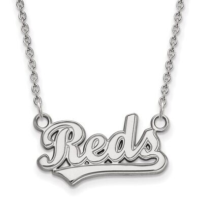 Cincinnati Reds Small Pendant with Necklace Sterling Silver SS026RDS-18, MPN: SS026RDS-18, 88677462…