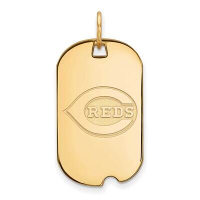 MLB Cincinnati Reds Small Dog Tag Penda Gold-plated Sterling Silver GP032RDS, MPN: GP032RDS, 883957…