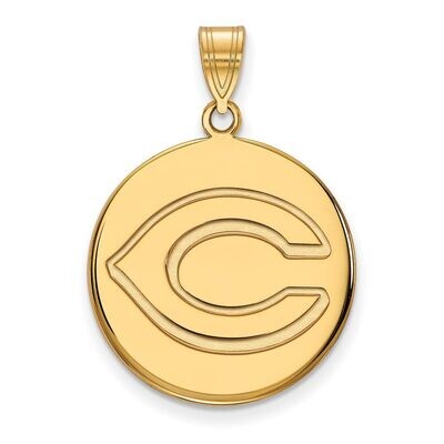Cincinnati Reds Large Disc Pendant Gold-plated Silver GP022RDS, MPN: GP022RDS, 886774926896