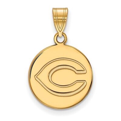 Cincinnati Reds Medium Disc Pendant Gold-plated Silver GP020RDS, MPN: GP020RDS, 886774925172