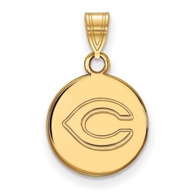 Cincinnati Reds Small Disc Pendant Gold-plated Silver GP018RDS, MPN: GP018RDS, 886774922751
