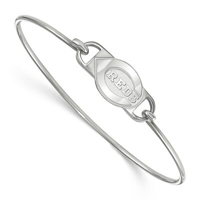 MLB Cincinnati Reds Small Center Wire Bangle Sterling Silver SS011RDS-8, MPN: SS011RDS-8, 883957525…