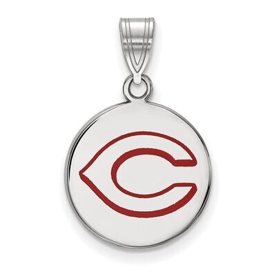Cincinnati Reds Medium Enamel Disc Pendant Sterling Silver SS021RDS, MPN: SS021RDS, 886774629179
