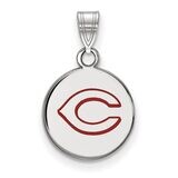 Cincinnati Reds Small Enamel Disc Pendant Sterling Silver SS019RDS, MPN: SS019RDS, 886774628745