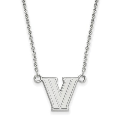 Villanova University Small Pendant with Necklace 10k White Gold 1W008VIL-18, MPN: 1W008VIL-18, 8867…