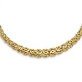 Graduated Byzantine Necklace 17.25 Inch 14k Gold SF2813-17.25, MPN: SF2813-17.25, 883957929163